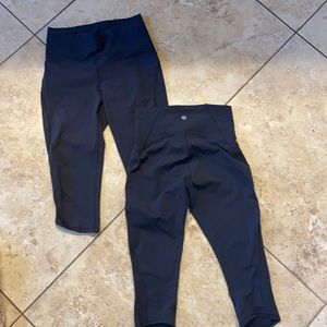 Lululemon 21” leggings TWO pairs